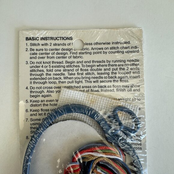 The New Berlin Vtg Home Sweet Home Counted Cross Stitch Kit Rustic Heart Frame - Picture 9 of 9